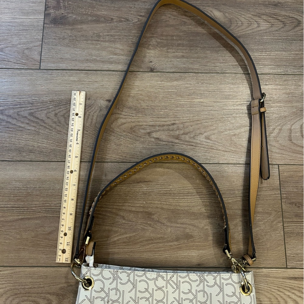 Calvin Klein Monogram Baguette Shoulder Bag w Removable Straps NWOT - Picture 8 of 11